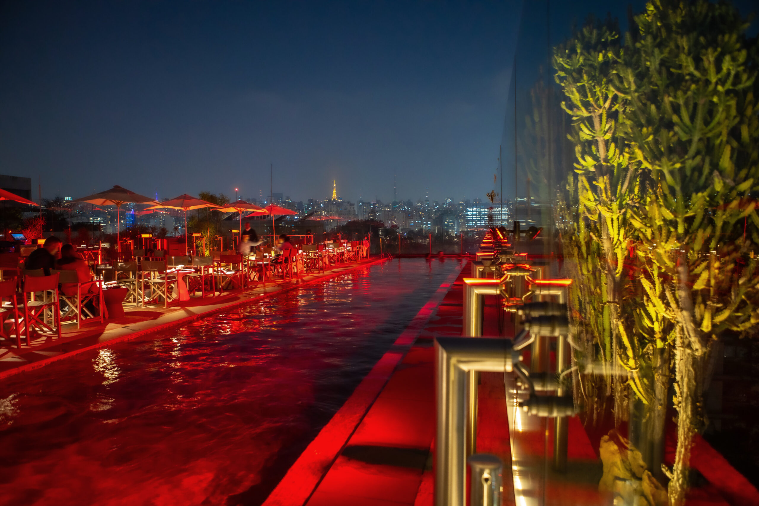 Vista panorâmica do restaurante Skye